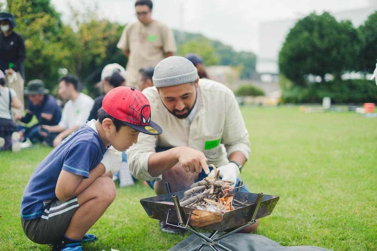 鳥取県浜田市にある『海のみえる文化公園』で開催された「防災×モルック体験」イベントの様子