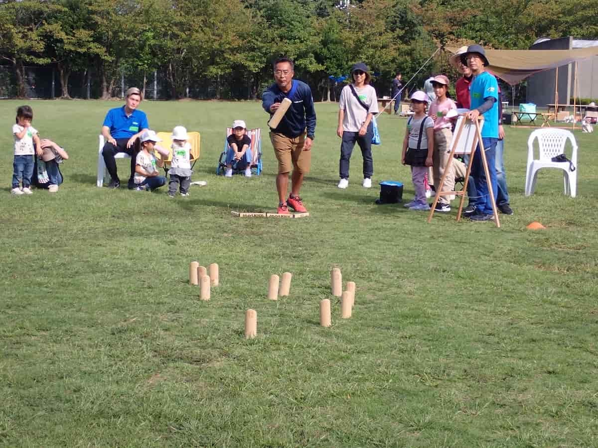 鳥取県浜田市にある『海のみえる文化公園』で開催された「防災×モルック体験」イベントの様子