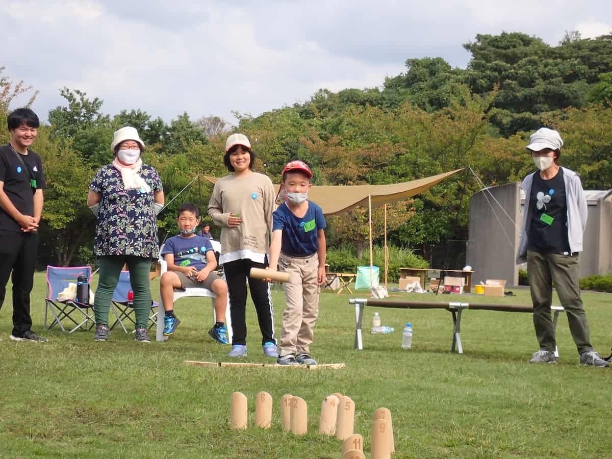 鳥取県浜田市にある『海のみえる文化公園』で開催された「防災×モルック体験」イベントの様子