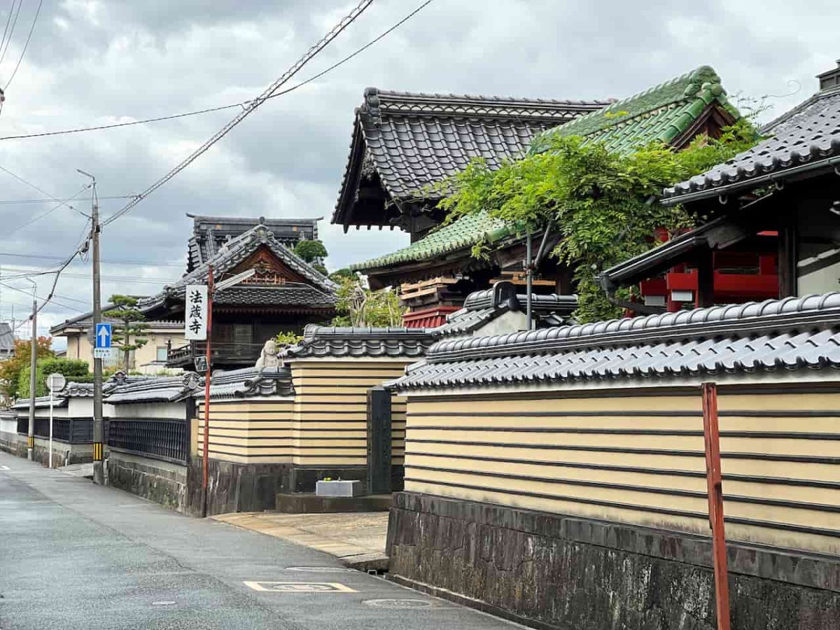 鳥取県米子市の寺町通りの様子