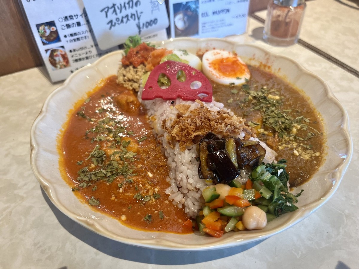 鳥取県境港市にあるカレー屋『スパイス探検隊』のメニュー