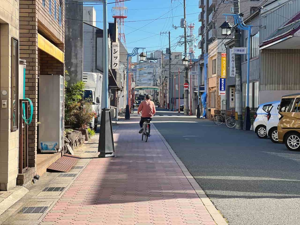 鳥取県鳥取市にあるたい焼き屋『らっぱや大谷商店』周辺の様子