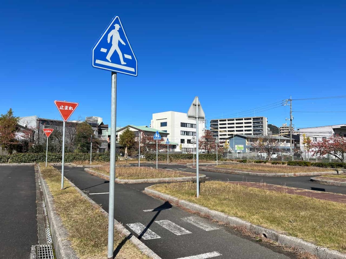 鳥取県鳥取市にある『鳥取市交通公園』の様子