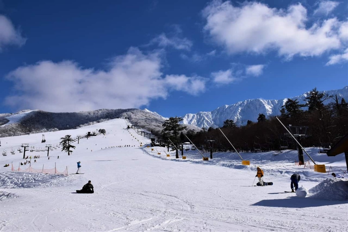 鳥取県西伯郡大山の「だいせんホワイトリゾート」の様子