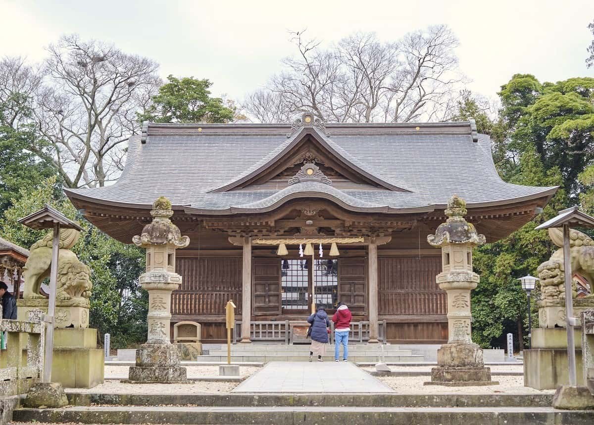 島根県松江市『松江神社』のハート型絵馬