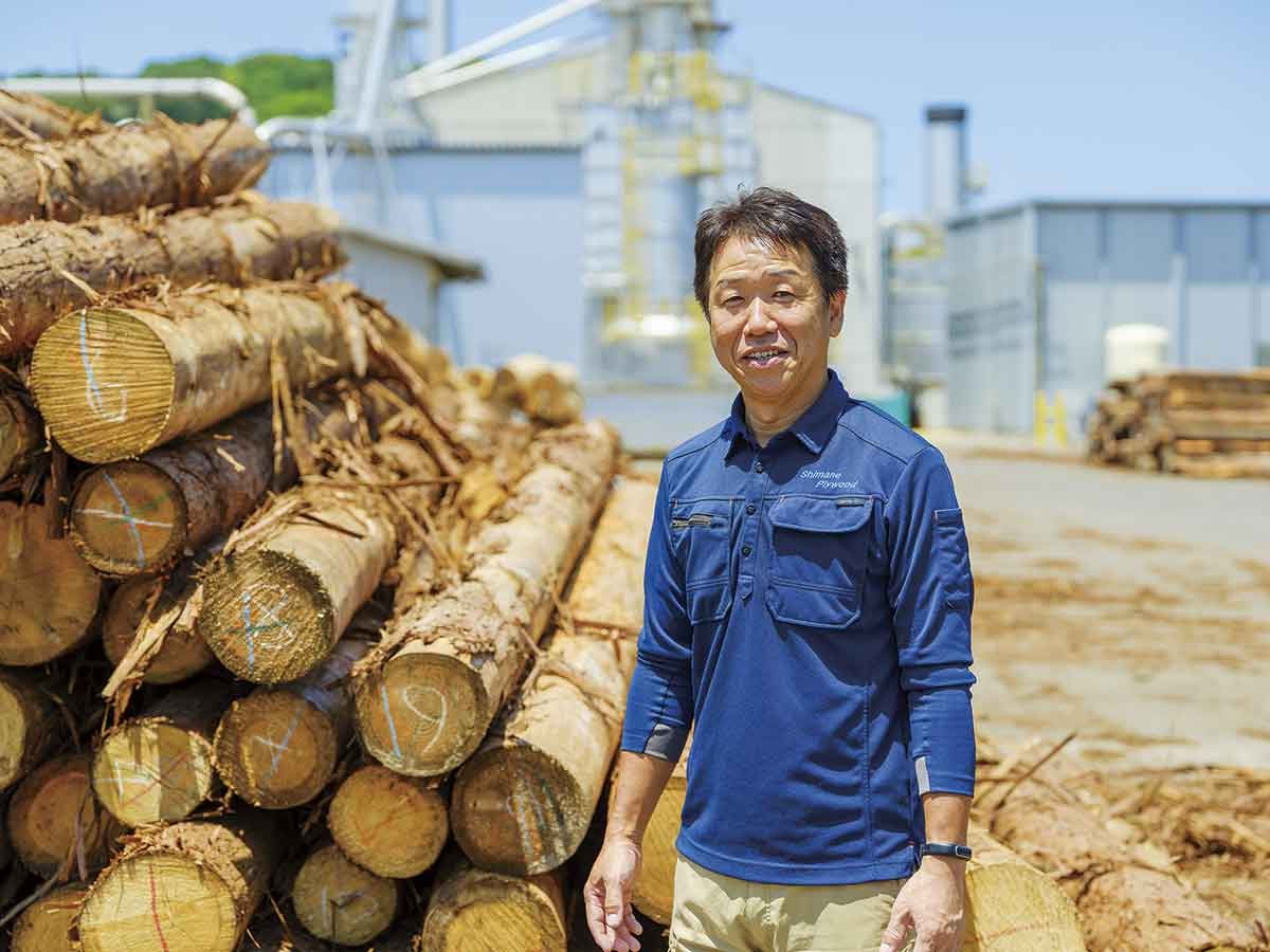 浜田市「島根合板」の荒木常務取締役・生産本部長