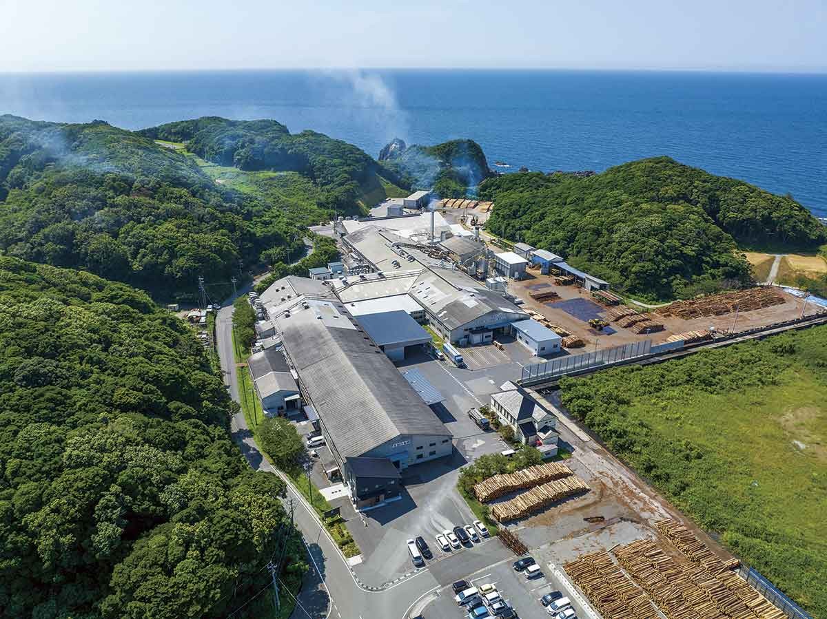 浜田市「島根合板」の工場