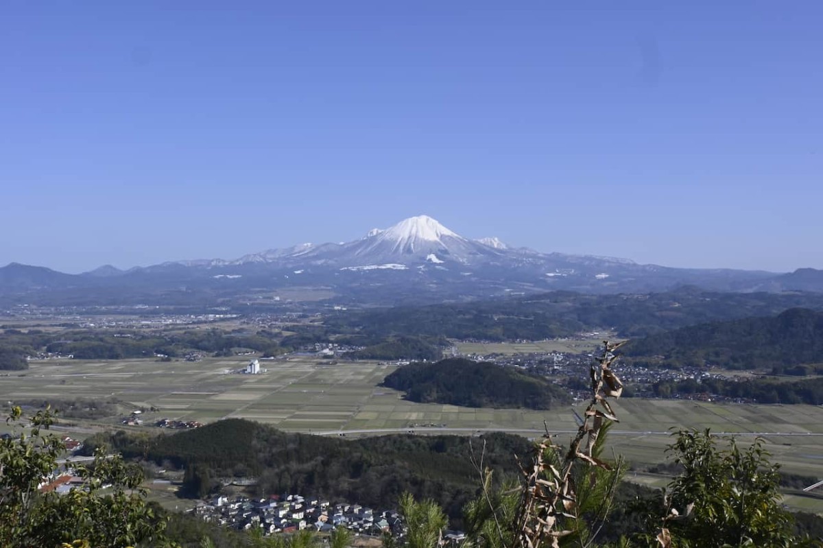 鳥取県にある大山の様子