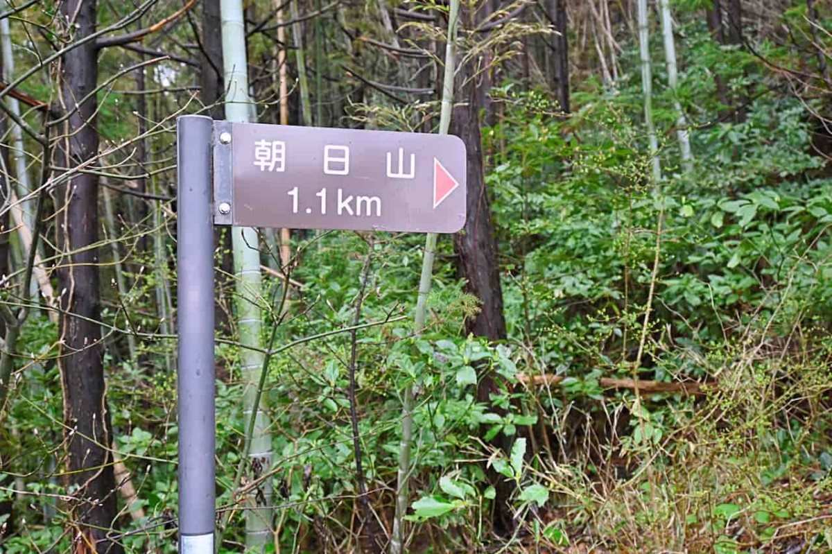 島根県松江市の「朝日山」登山途中の様子