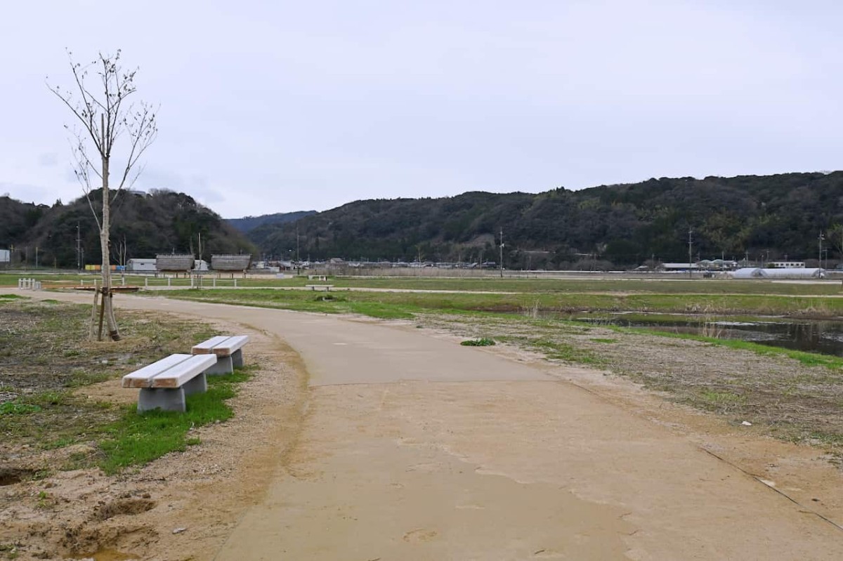 鳥取県青谷町にある『青谷かみじち史跡公園』の様子