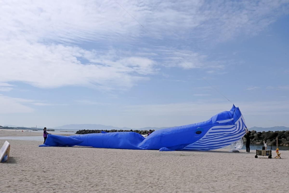 鳥取県米子市で開催中の「カイケジャンボリー４」の「空の水族館」の様子