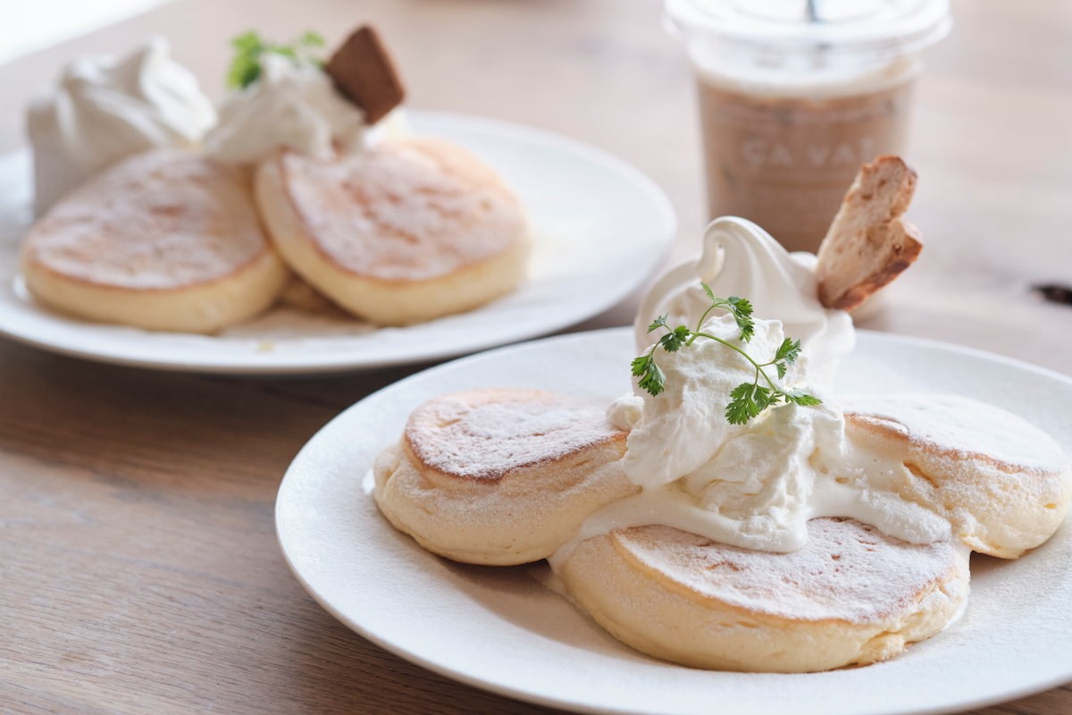 島根県松江市『パンケーキ＋カフェラテ』のパンケーキ