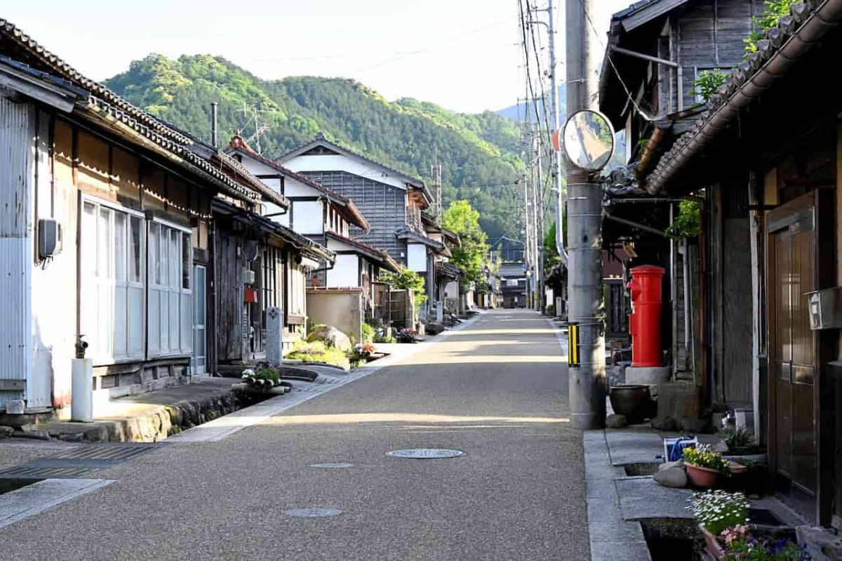 鳥取市鹿野町の町並み