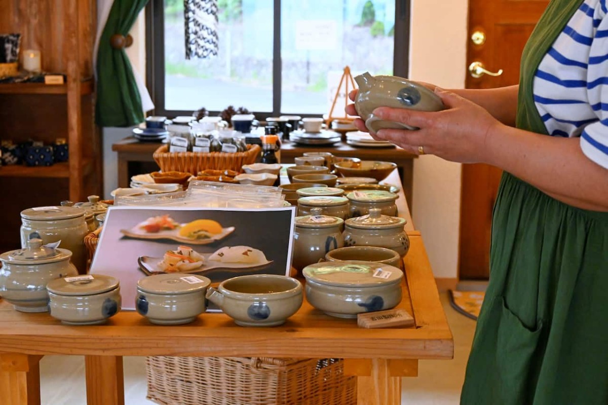 島根県出雲市にある『バターイエローカフェ』のクラフトコーナー