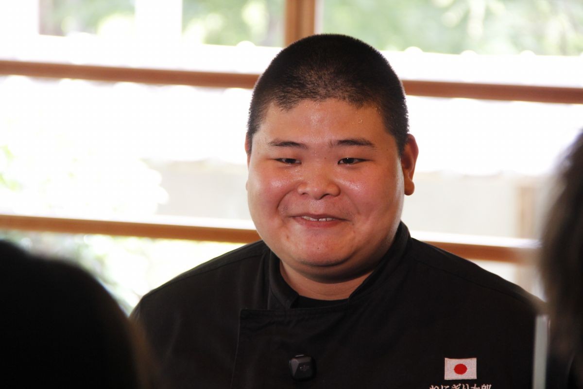奥出雲町に来られていた、おにぎり太郎さん