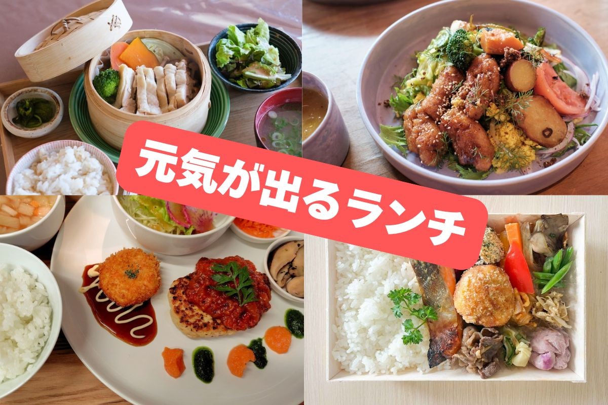 松江市内で食べられる「元気が出るランチ」の集合カット