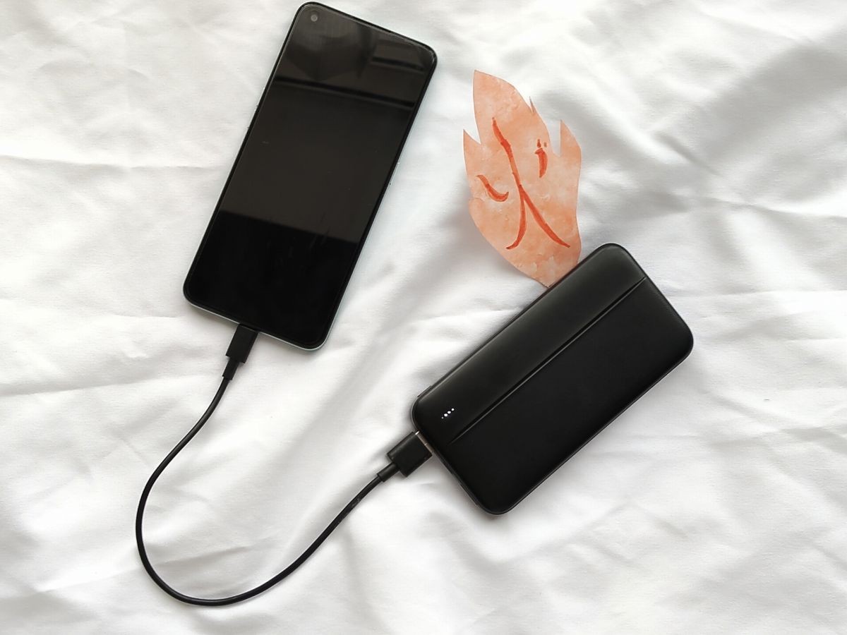 モバイルバッテリーの火災イメージ