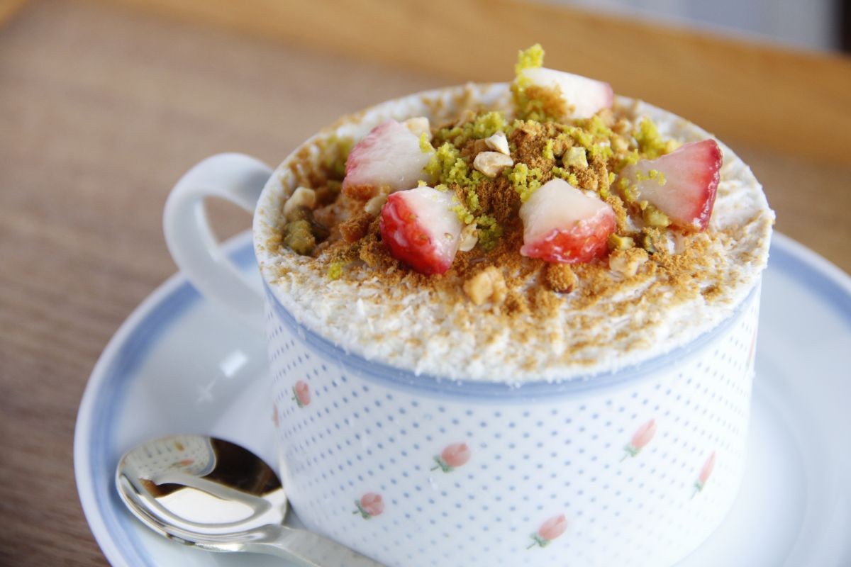 雲南市の古民家カフェ『Soban』のデザートピンス