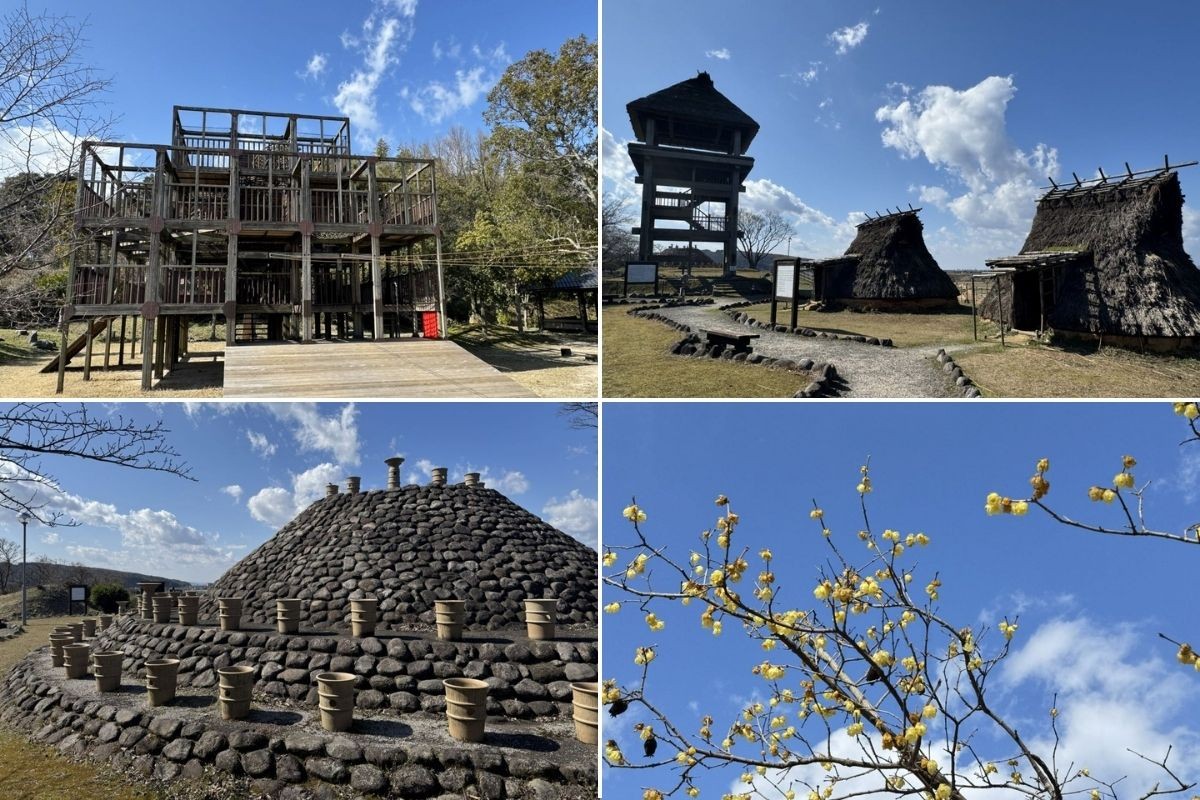 米子市の歴史公園「伯耆古代の丘公園」の組み合わせ画像