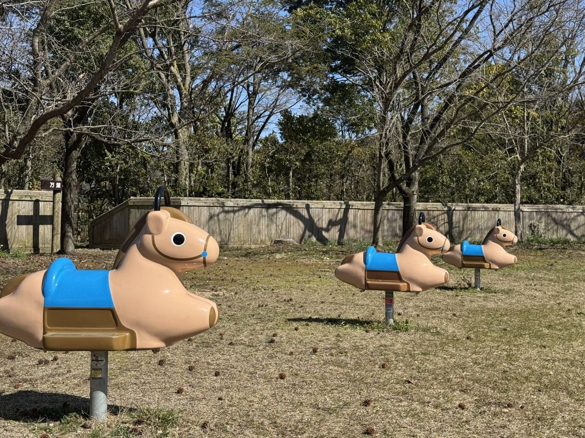 米子市の歴史公園「伯耆古代の丘公園」の遊具
