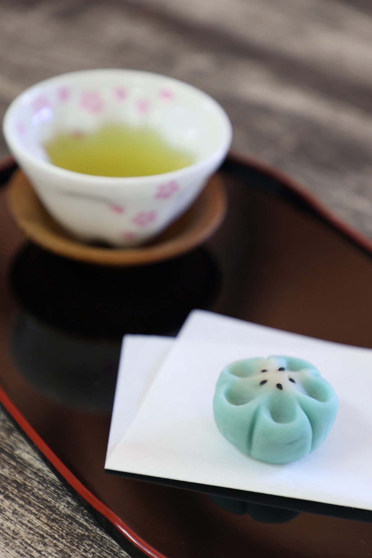 和菓子とお茶のセット