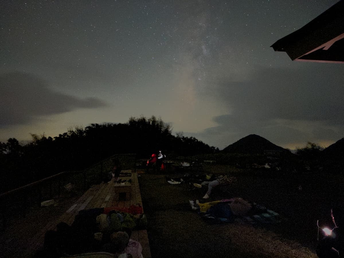 夜の三瓶山山頂