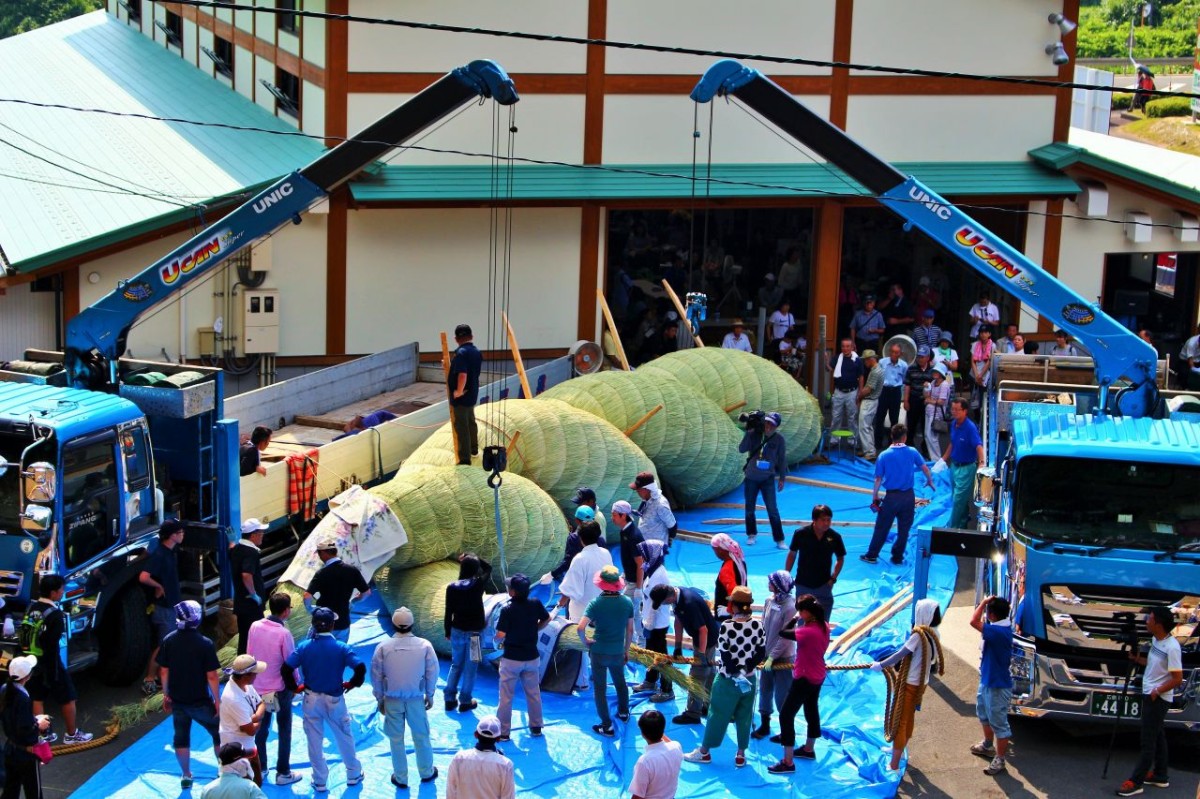 大撚り合わせの様子