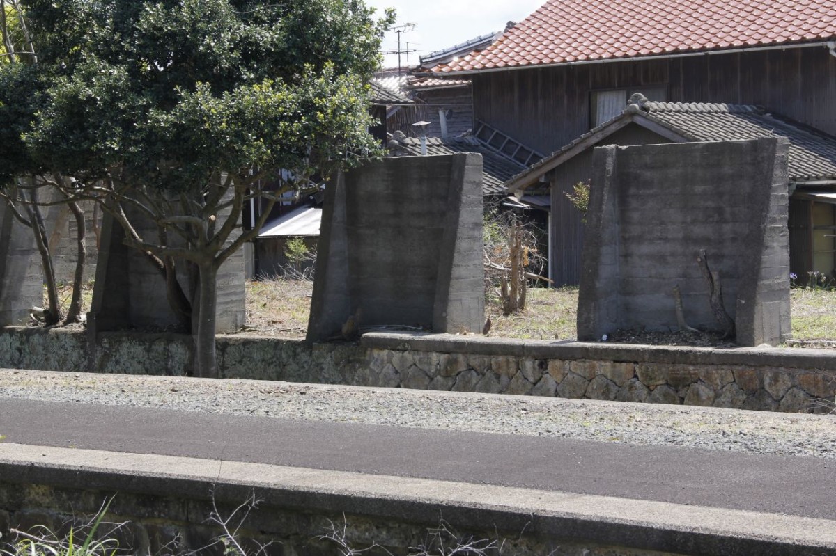島根県大田市静間町のJR静間駅のホーム