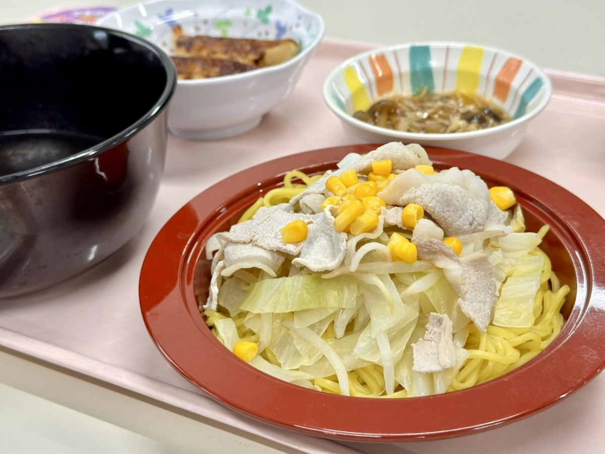 鳥取大学医学部付属病院で提供されている減塩ラーメン