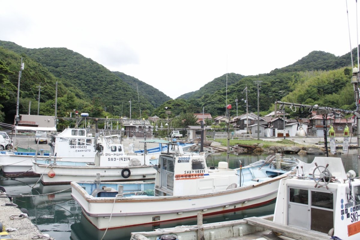 島根県松江市美保関町の諸喰港の風景