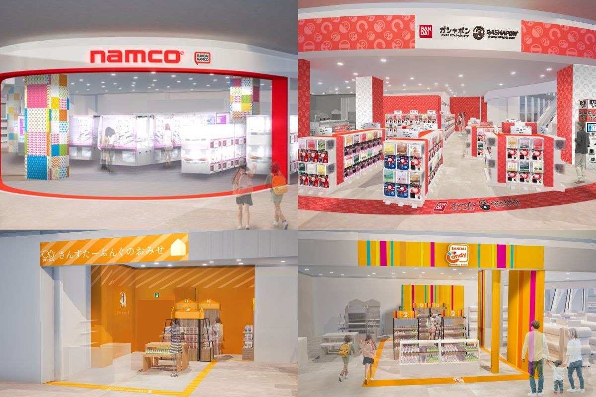 イオンモール出雲にオープンする『namco』グループ店舗のパース画像