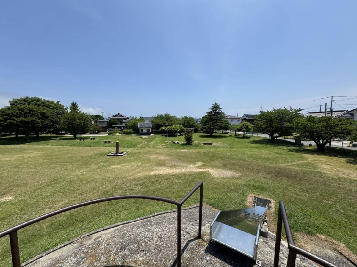 境港市元町にある『下ノ川一号公園』の山からの眺め