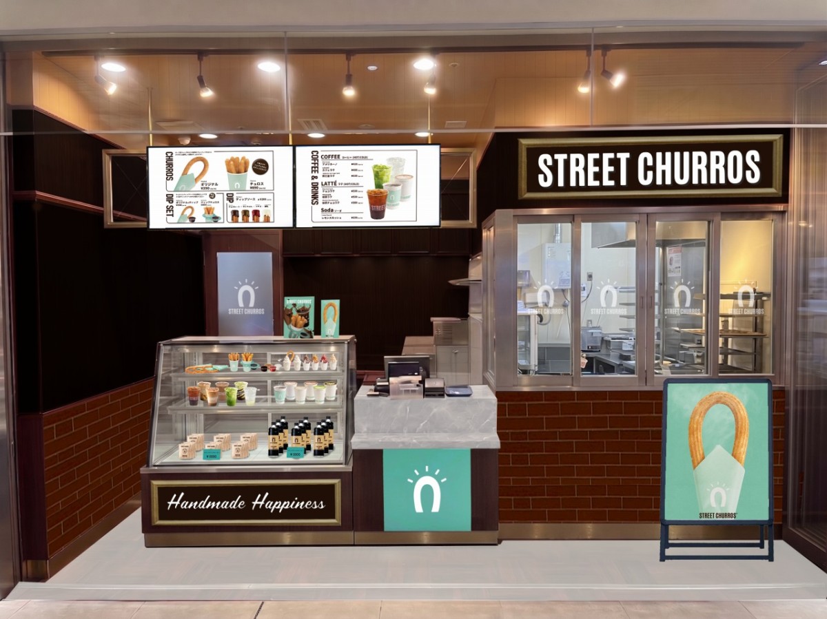 シャミネ松江にオープンする「STREET CHURROS」の店舗パース画像