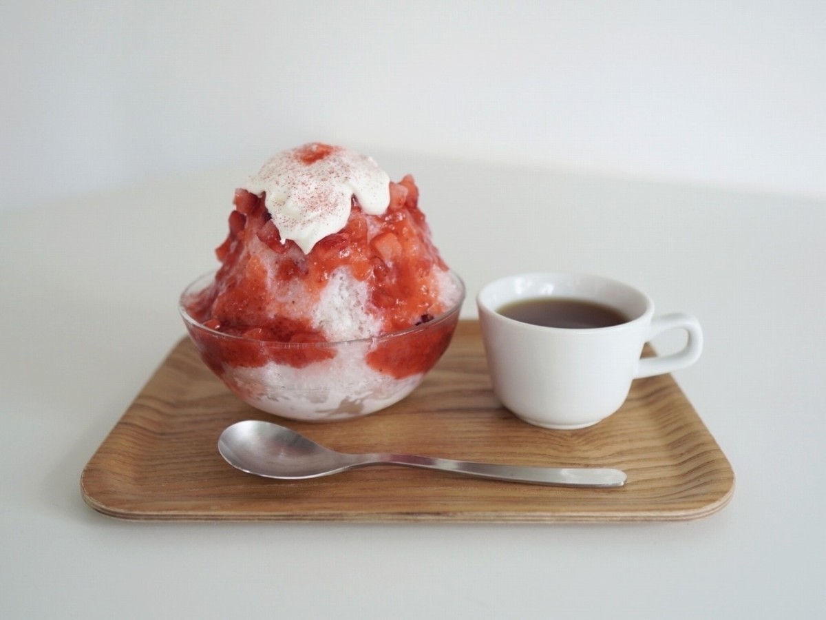 松江市の人気カフェ「HAUS」の「いちごかき氷」