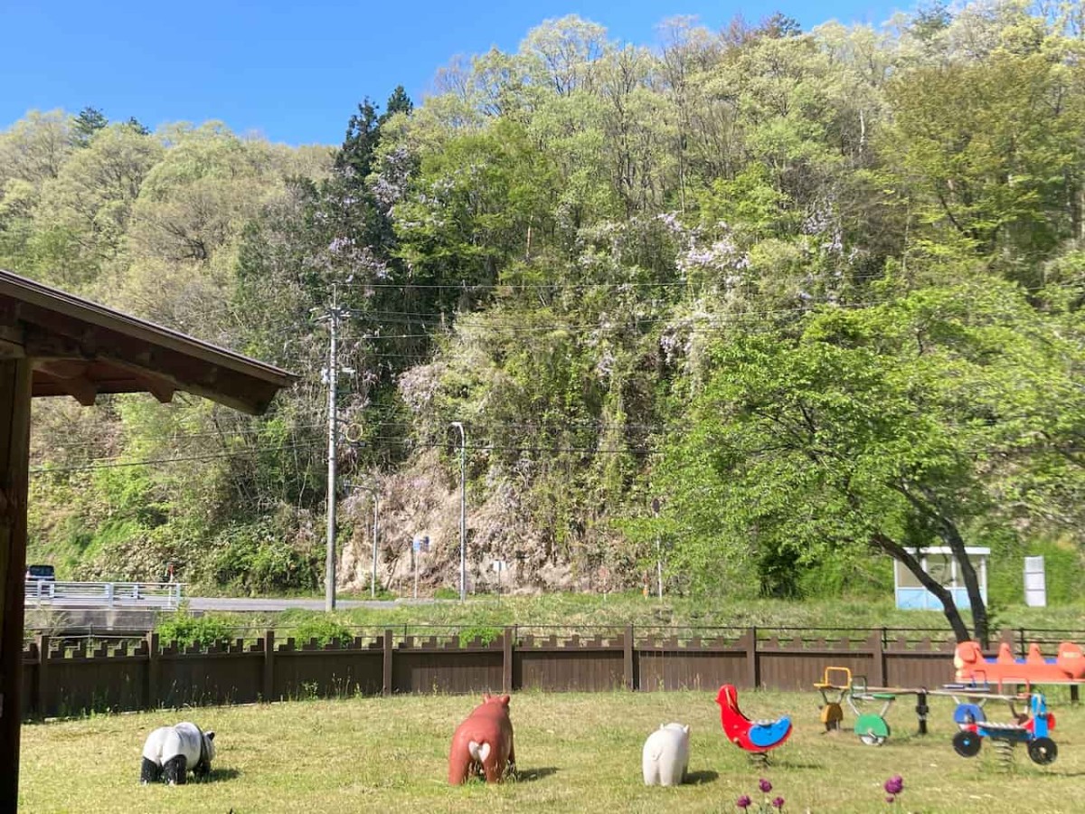 鳥取県日野郡日南町にある『にちなんちびっこ王国』から見える景色