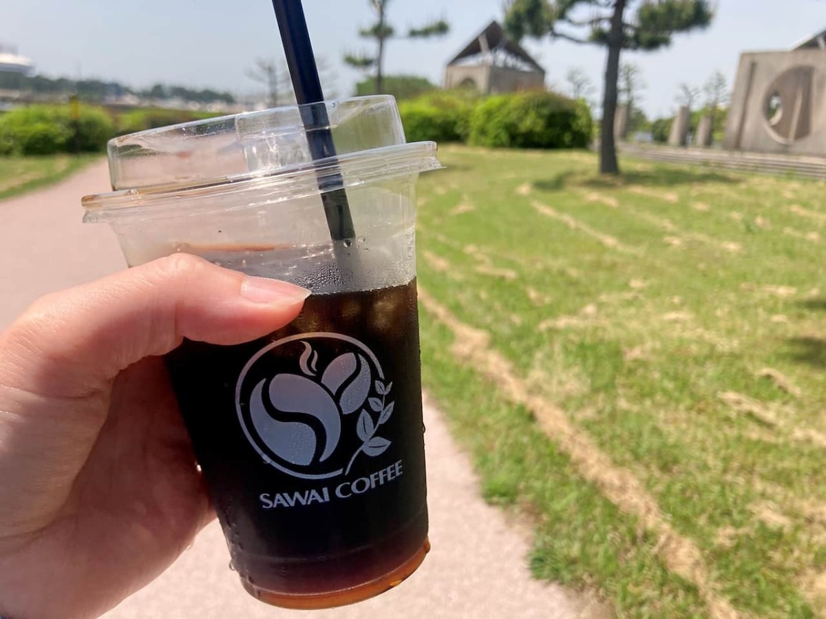 鳥取県境港市にある『澤井珈琲ラボショップ』のアイスコーヒー