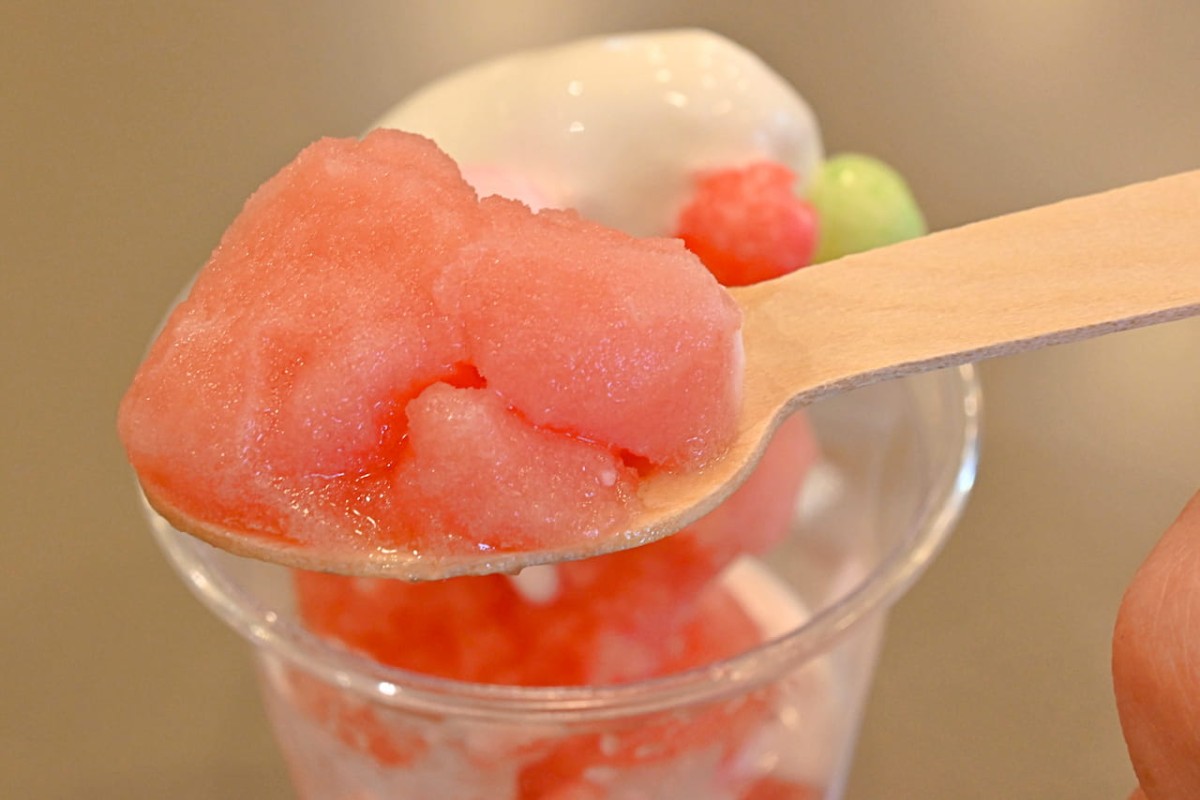 鳥取県西伯郡南部町のジェラート店『ペルテ』の夏限定スイーツ「グラニータ」
