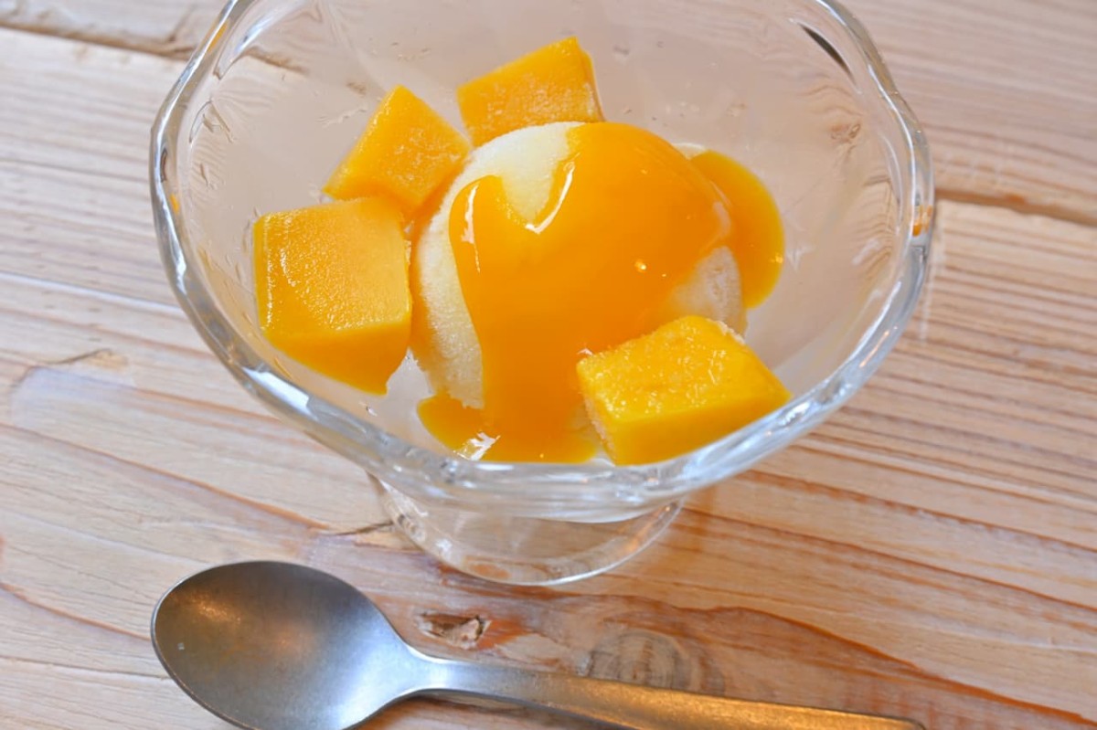 鳥取県米子市にある『おとうふカフェヨルヨル』のランチ「おとうふ御膳」に付くデザート