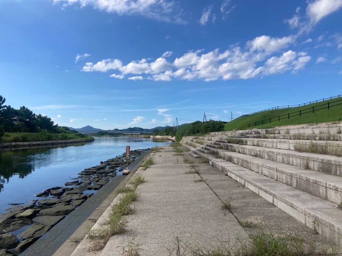 鳥取県境港市にある『親水公園』の様子