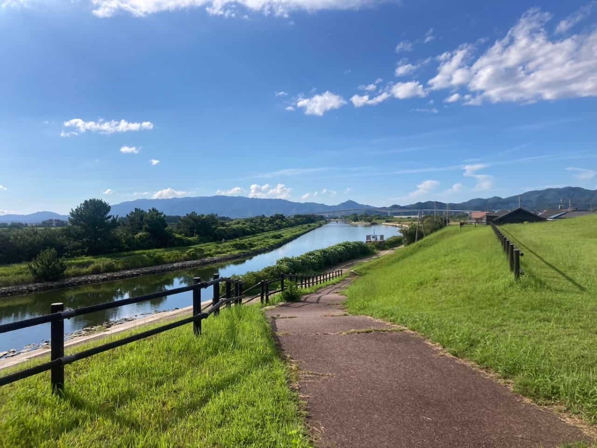 鳥取県境港市にある『親水公園』の様子