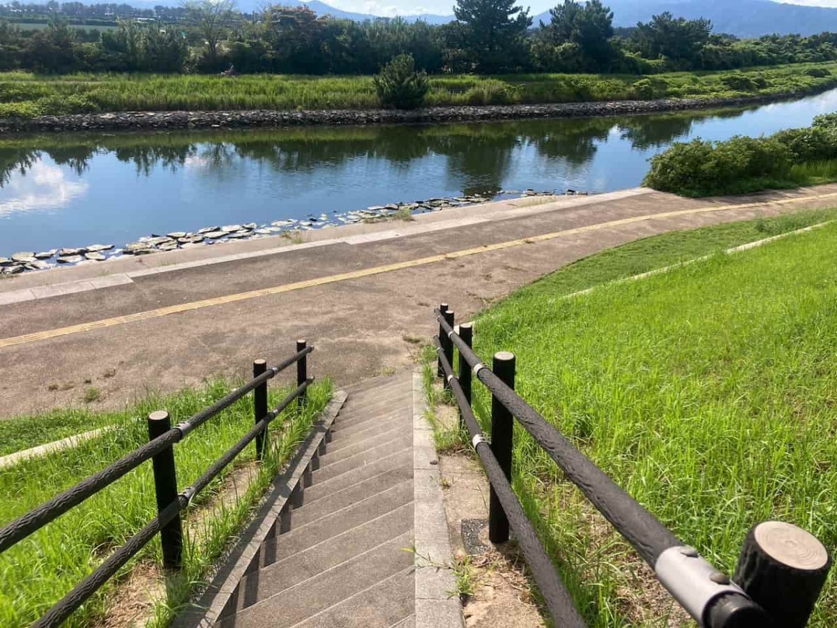 鳥取県境港市にある『親水公園』の様子