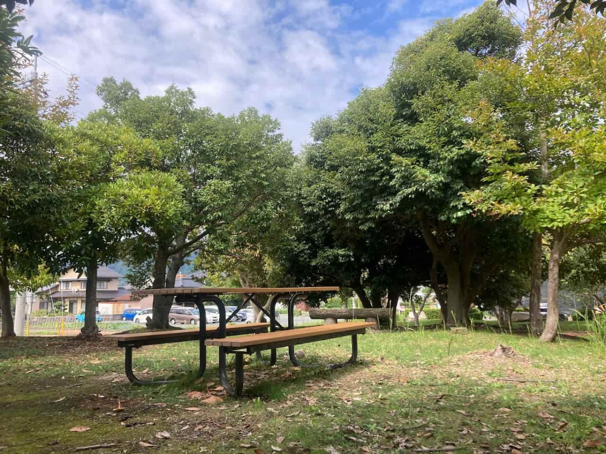 鳥取県境港市にある『境中央公園』の休憩スペース