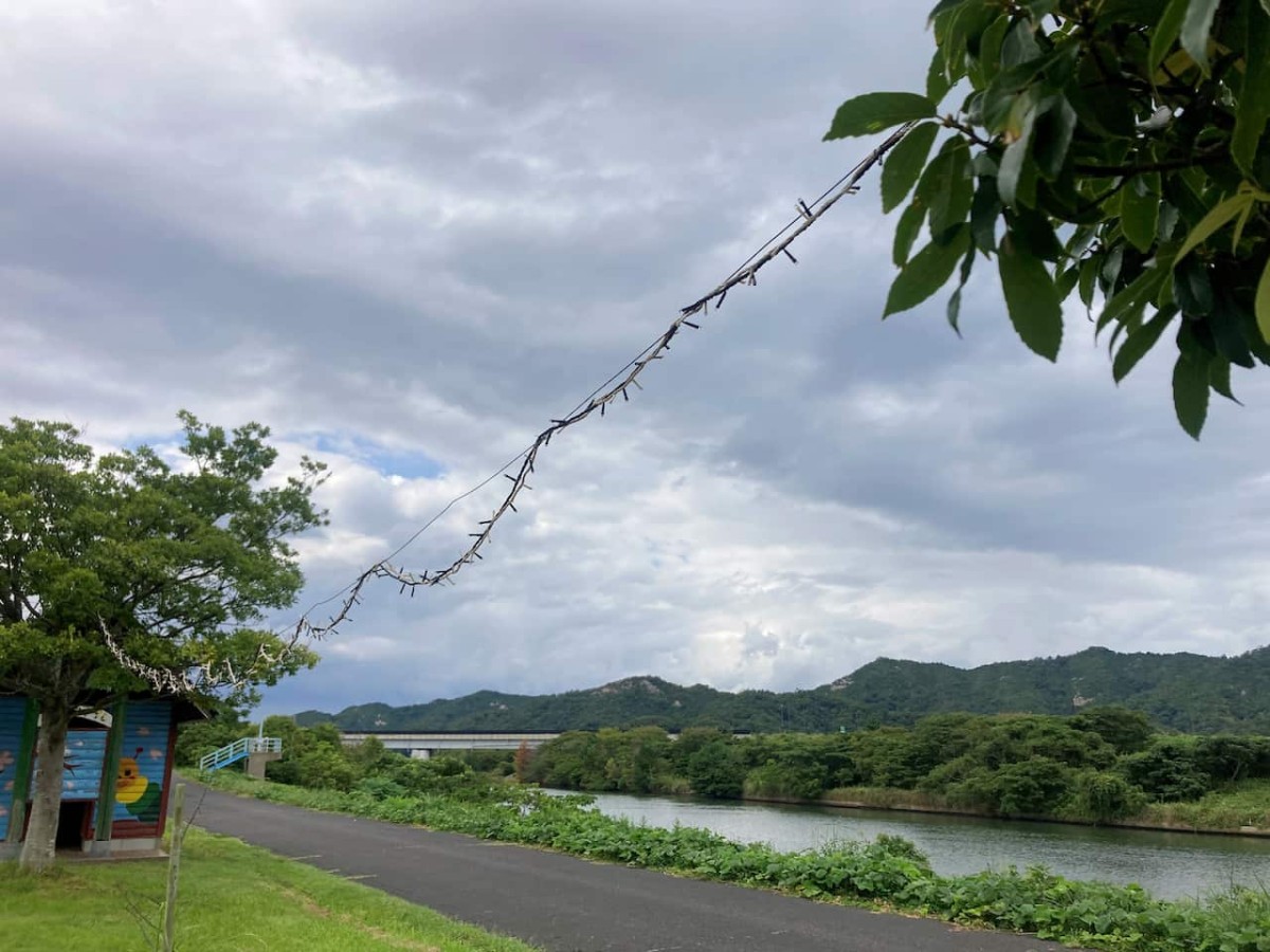 鳥取県岩美郡岩美町にある『三角芝生広場』