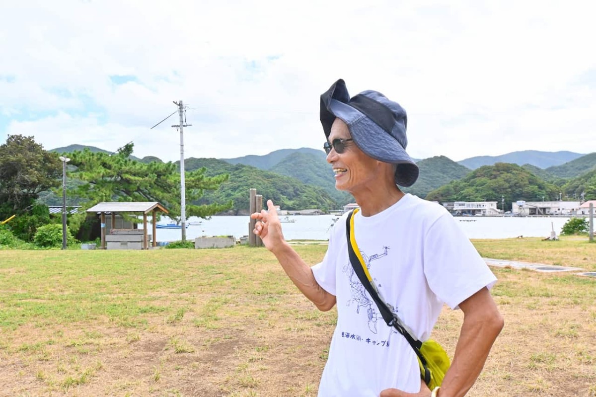 島根県松江市にある桂島キャンプ場の管理人・山田さん