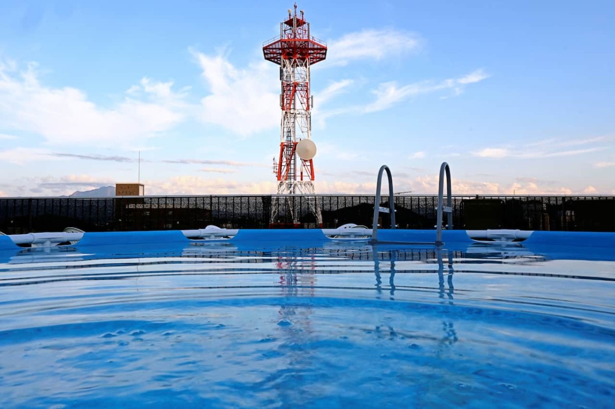 鳥取県米子市にある『GOOD BLESS GARDEN』屋上サウナの水風呂