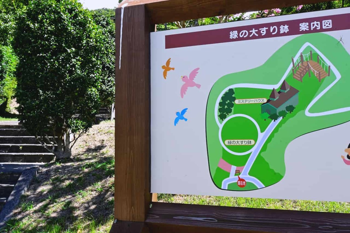 鳥取県鳥取市にある『とっとり出合いの森』の案内図