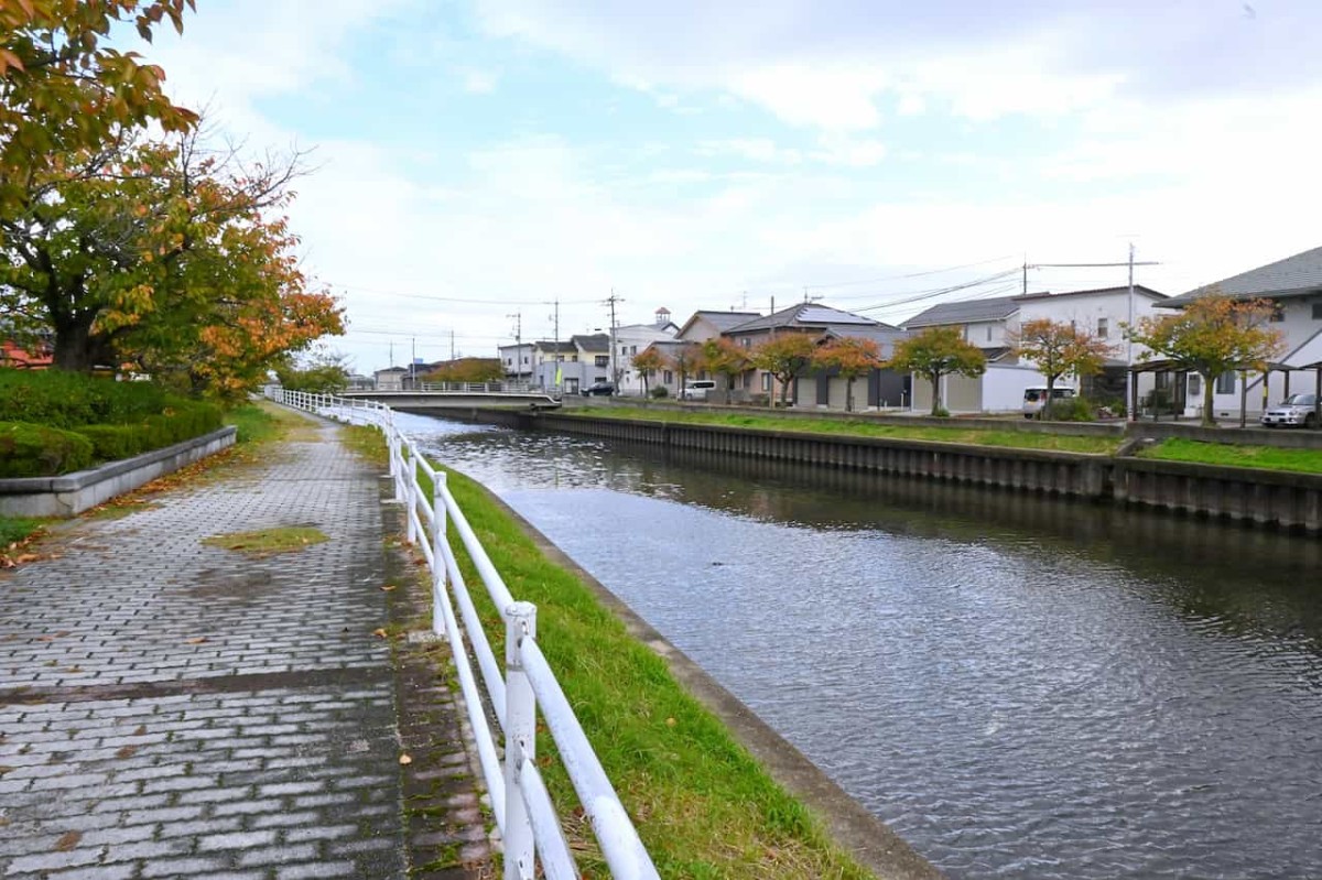 鳥取県米子市にある『福生東公園』周りの遊歩道