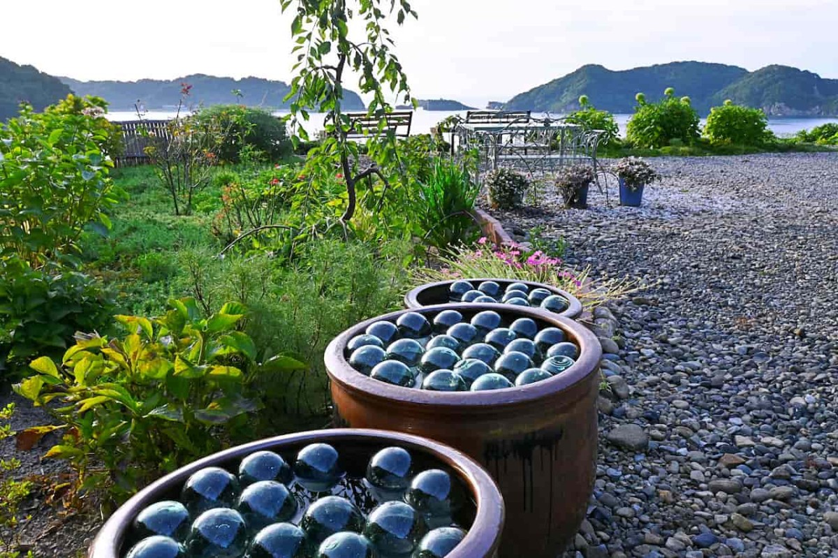 島根県松江市美保関町にある『内田花園』の様子