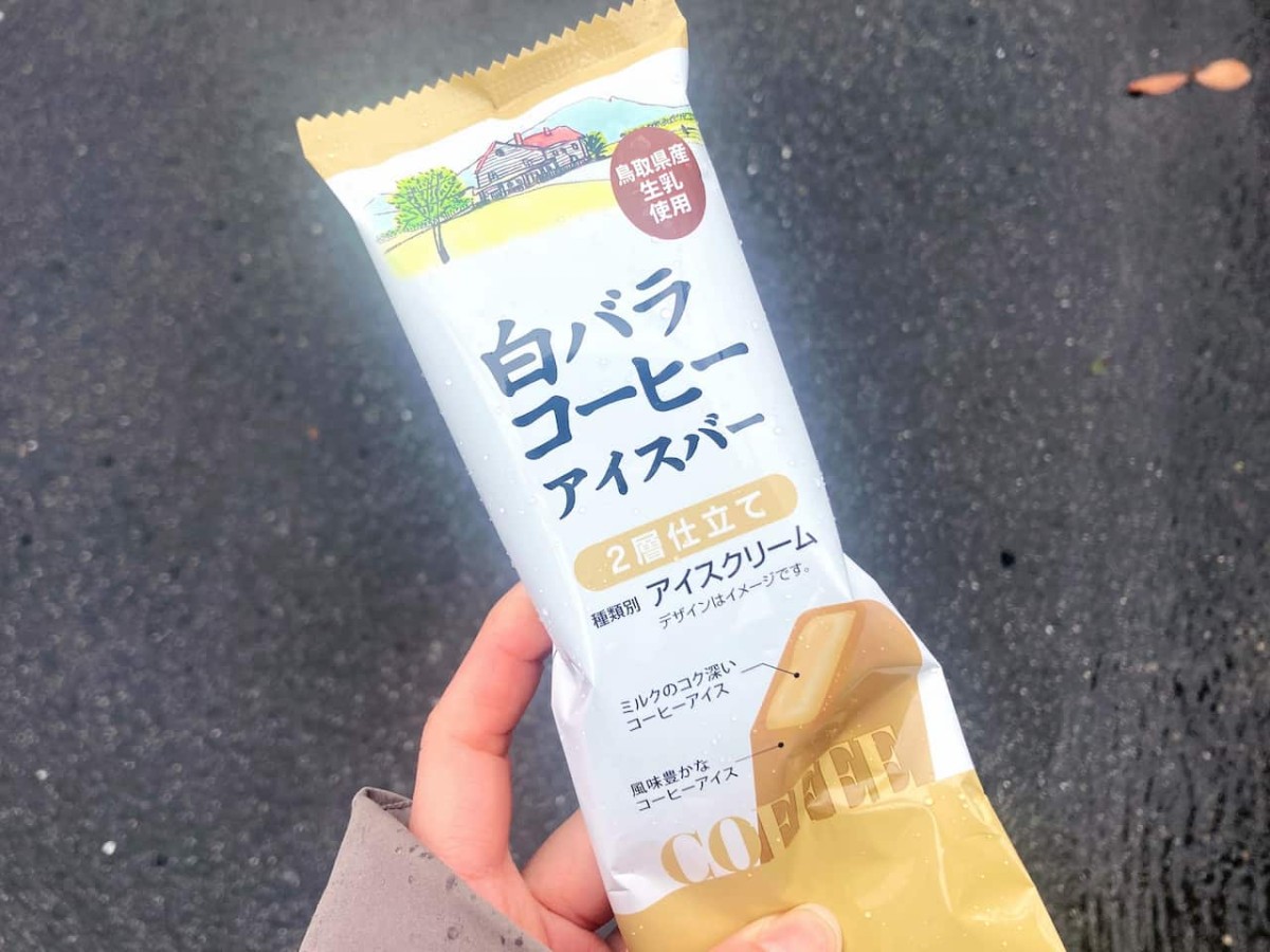 新発売の「白バラコーヒーアイスバー」