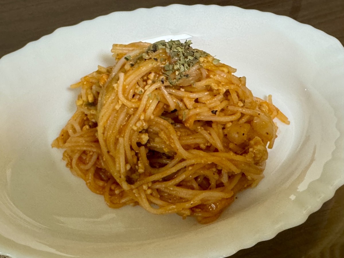 雲南市吉田町「木村有機農園」による米粉麺「田守り麺」で作ったパスタ